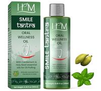 Smile Tantra Oil Pulling with Cardamom & Holy Basil Essential Oils for Oral Health, Healthy Teeth and Gums, Alcohol Free Mouthwash, Teeth Whitening, Helps with Bad Breath and Freshens Mouth