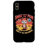 Smile Through The Pain Fake It Til You Break Case for iPhone X/XS