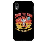 Smile Through The Pain Fake It Til You Break Case for iPhone XR