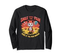 Smile Through The Pain Fake It Til You Break Long Sleeve T-Shirt