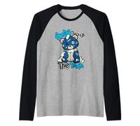 Smile Through The Pain Teddy Bear Streetwear Sneaker Lovers Raglan Baseball Tee