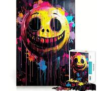 Smile Vibes Everywhere 1000 Piece Jigsaws for Teenagers Mind Exercise Toy Mental Relax Design Assembly Santa Wish List 38x26cm