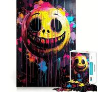 Smile Vibes Everywhere Jigsaw Puzzle for Adults 1000 Pieces Mind Exercise Toy Together Fun Precision Cut Unique Gift 38x52cm
