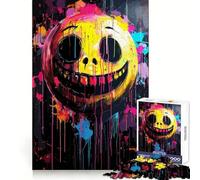 Smile Vibes Everywhere Jigsaw Puzzle for Adults 1000 Pieces Mind Exercise Toy Together Fun Precision Cut Unique Gift 38x52cm