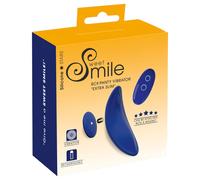 Smile - wearable extra-thin, remote-controlled knicker vibrator (blue)