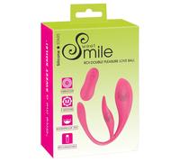 SMILE - wearable rechargeable vibrating love egg with remote control (pink)