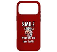 Smile While You Still Have Teeth Happy Laugh Aging Cow Case for iPhone 17 Pro Max
