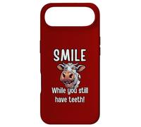 Smile While You Still Have Teeth Happy Laugh Aging Cow Case for iPhone Air