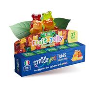 Smile Yes Kids Toothpaste 3-6 Years | Very Low Abrasivity (RDA 27) - 99% Natural Toothpaste - Fluoride Free Toothpaste - Safe to Swallow - Fruit Toothpaste - Kids Toothpaste 3-5 Years