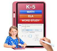 Smile Zemi Dedicated Learning Tablet, Grade K-5, Math,ELA,Word Study, no Internet Browser, Video Games and ads, Subscription Required, 10.1" Display, High-Performance digitizer Pen, Flip Cover (Pink)