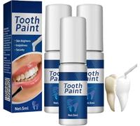 SmileFitPro Tooth Polish, SmileFitPro Tooth Paint, Teeth Whitening Paint, Gentle and Safe Formula, Instant White Teeth, Teeth Stain Remover, Removes Years of Coffee, Tea and Ageing Stains (3PC)