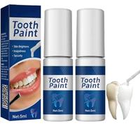 SmileFitPro Tooth Polish, SmileFitPro Tooth Paint, Teeth Whitening Paint, Gentle and Safe Formula, Instant White Teeth, Teeth Stain Remover, Removes Years of Coffee, Tea and Ageing Stains (2PC)