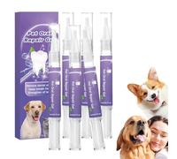 Smilepaws Dog Toothbrush, Smilepawsfor Dogs Teeth, Smilepaws Oral Repair Gel, Whitening & Tartar Control, Remove The Unpleasant Smell, Pet Breath Freshener Easy No Brushing (Purple 2pcs)