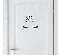 SMILEQ Eyebrow Quote Decal Removable Art Vinyl Mural Home Room Decor Wall Stickers (A)