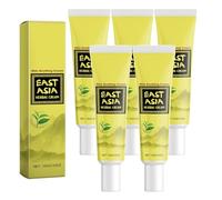 Smiles and Joys Herbal Cream, East Asian Herbal Body Cream, Natural Moisturising Cream with Botanicals, Herbals Ointment for Skin Care, Hydrating Soothing Skin, Natural Relief for Skin (5PCS, 15g)