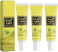 Smiles And Joys Herbal Cream, East Asian Natural Herbal Cream Set, Natural Moisturising Cream With Botanicals,Nourishing Formula for Soft Skin Soothing Skin For Hydrating Improve Skin (Yellow, 3PCS)