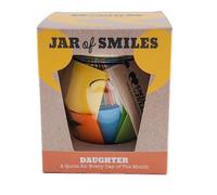 Smiles by Julie Quotes for Daughters- A Month of Loving, Sentimental & Humorous Quotations in an Orcio Style Glass Jar. Show Your Daughter How Much You Love Her. Complete with gift box.