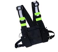 Smileshiney Front Pack for Men, Sports Chest Front Pack, Sports Chest Bag, Lightweight Chest Pack, Sport Running Vest Chest Pack for Hiking, Cycling & Workout