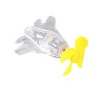 Smileshiney Motorcycle Decorations for Men - Airplane Motorcycle Decor Handlebar Mount,Small Wind Powered Ornament with LED Light, Car Decor Cycling Accessories for Electric Scooter