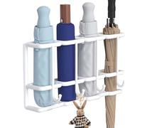 Smileshiney Umbrella Organizer For Wall | Metal Umbrella Rack 4-Slot Wall Mounted Holder,Home Decoration, Household Supplies, Walking Stick Container For Family Doorways