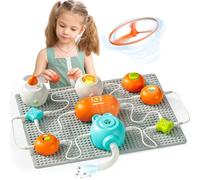 SMILESSKIDDO Science Experiments for Kids - Electronics Exploration DIY Building Blocks with 140+ Projects, 10+ Circuit Parts, School Family STEM Educational Toy Gifts for Kids Boys Girls Ages 3+