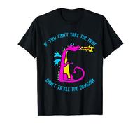 Smileteesfunny Funny Don't Tickle the Dragon Cartoon T-Shirt