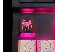 Smiley Backlit Keycap Set - Custom kecaps for Cherry MX Mechanical Keyboard, SA Profile, R4 Keycaps, Translucent Backlight, Artisan, Personalized Keycap (4pk - Arrow Keys) (SPIDER / Escape Key)