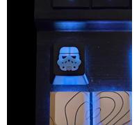 Smiley Backlit Keycap Set - Custom kecaps for Cherry MX Mechanical Keyboard, SA Profile, R4 Keycaps, Translucent Backlight, Artisan, Personalized Keycap (4pk - Arrow Keys) (Trooper/Escape Key)