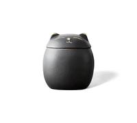 Smiley-Cat Pet Urn for Ashes, Dog Urn, A Heartfelt Tribute to Your Beloved Pet, Cat urns for Ashes, Pet Ashes urn, Urn for cat Ashes, and Cat urn Collection, Black