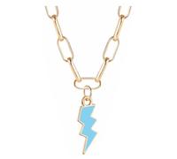 Smiley Face Pendant Necklaces for Women Y2k Preppy Stuff Happy Lightning Bolt Heart Star Small Dangle Chokers Trendy Aesthetic Cute Colorful Gold White Red Pink Yellow Blue Jewelry Hypoallergenic Gift