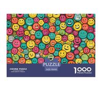 Smiley Face | Positive Jigsaw Puzzle 1000 Pieces, Fun & Challenging Educational Game, Engaging Toy for Adults & Kids, Exquisite Home Art Decor | Gift 70x50cm/1000pcs