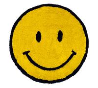 Mooky Mats Smiley Face Reversible Mat, Yellow