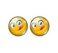 Smiley Face Themed Clip-on Earrings (Smiley 6)