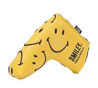 Smiley Golf Club Headcover - Classic Blade Putter - Yellow/Black