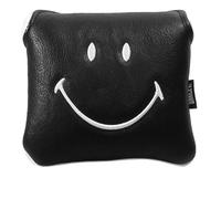Smiley Golf Club Headcover - Classic Mallet Putter - Black