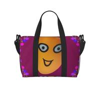 Smiley Mango Print Weekend Holdall 41cm Water Resistant Duffle Cabin Luggage Under Seat Travel Tote for Women