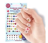 Smiley Nail Stickers - Self-Adhesive Nail Art Decals - Gifts for Girls & Kids - Birthday Gifts
