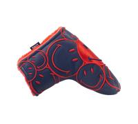 Smiley Original Stacked Blade Golf Putter Head Cover, Mens, Blade, Navy/red | American Golf