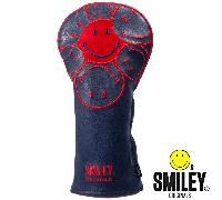 Smiley Original Stacked Golf Driver Head Cover, Mens, Driver, Navy/red | American Golf
