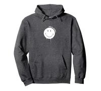 Smiley Originals Happy Face Drip Paint White Pullover Hoodie