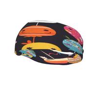 Smiley Sports Sweatband, Unisex Headbands for Men and Women,Stretchy, Breathable, and Moisture-Wicking