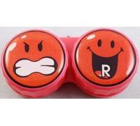 Smiley World Flat Contact Lens Storage Cases - Huge Selection Available (Red n Angry)