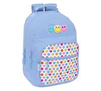 SMILEY WORLD JOYFUL - Double Adaptable Trolley Backpack, Recyclable Fabric, Ideal for Children of Different Ages, Comfortable and Versatile, Quality and Resistance, 32 x 15 x 42 cm, Light