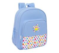 SMILEY WORLD JOYFUL - Junior Backpack, Adaptable Trolley, Recyclable Fabric, Ideal for Children of Different Ages, Comfortable and Versatile, Quality and Resistance, 32 x 12 x 38 cm, Light