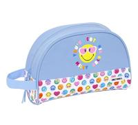SMILEY WORLD JOYFUL - Small Children's School Toiletry Bag with Handle, Children's Toiletry Bag, Adaptable to Cart, Recyclable Fabric, Comfortable and Versatile, Quality and Resistance, 28 x 10 x 18