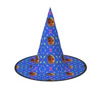 Smiley Yellow Pear 3 PCS Halloween Witch Hat Costume Party Hat Suitable for Stage Play Accessories