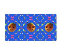 Smiley Yellow Pear Extra Large Rubber Mouse pad 16x29.5in, Strong Adhesion, Durable, Suitable for a Wide Range of Occasions