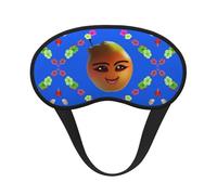 Smiley Yellow Pear Sleep Mask Soft Eye MaskBlindfold Eyeshade Smooth Comfortable Eye Cover with