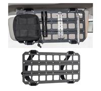 smilfuy Vehicle Rigid MOLLE Panel, Tactical Gear Car Sun Visor Organizer, EDC Pouch Tool Holster, Storage Holder Visor for Truck Equipment Mount Plate Modular Storage Shelf (Visor Panel)