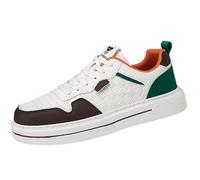 Smilice Urban Flex Daily Shoes - Microfiber Upper & Flex-Grip Sole for Commutes Beige Green